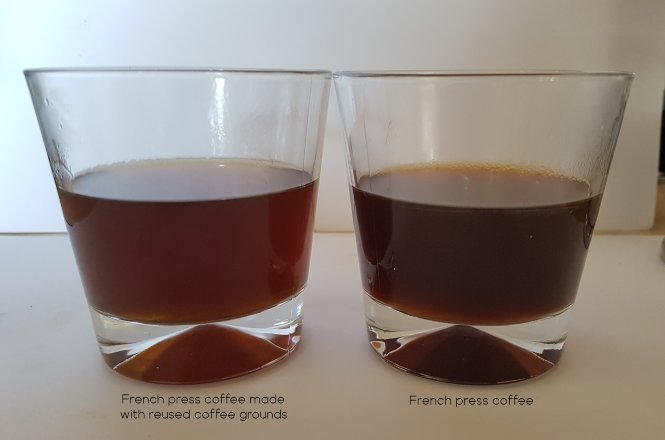 Can You Use Coffee Grounds Twice French Press Reusing Coffee Grounds For Another Cup Of Coffee With Photos